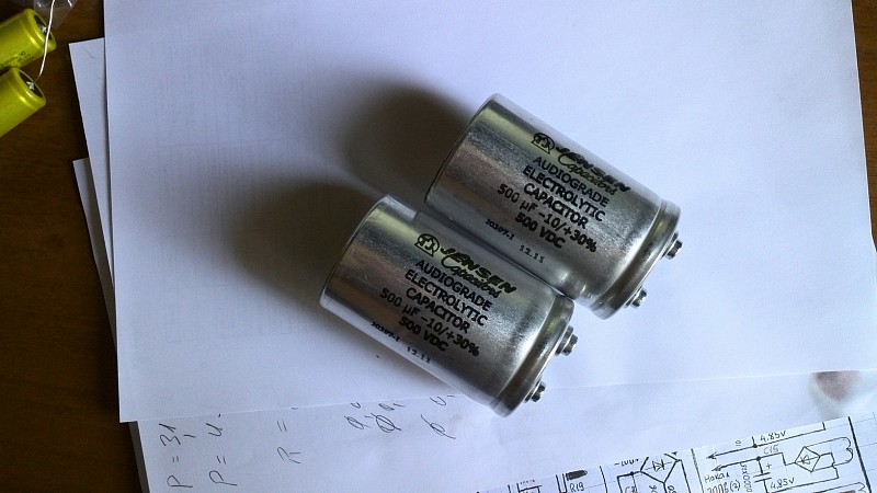 Пару конденсаторов JENSEN 500uf 500v | Hi-Fi.ru