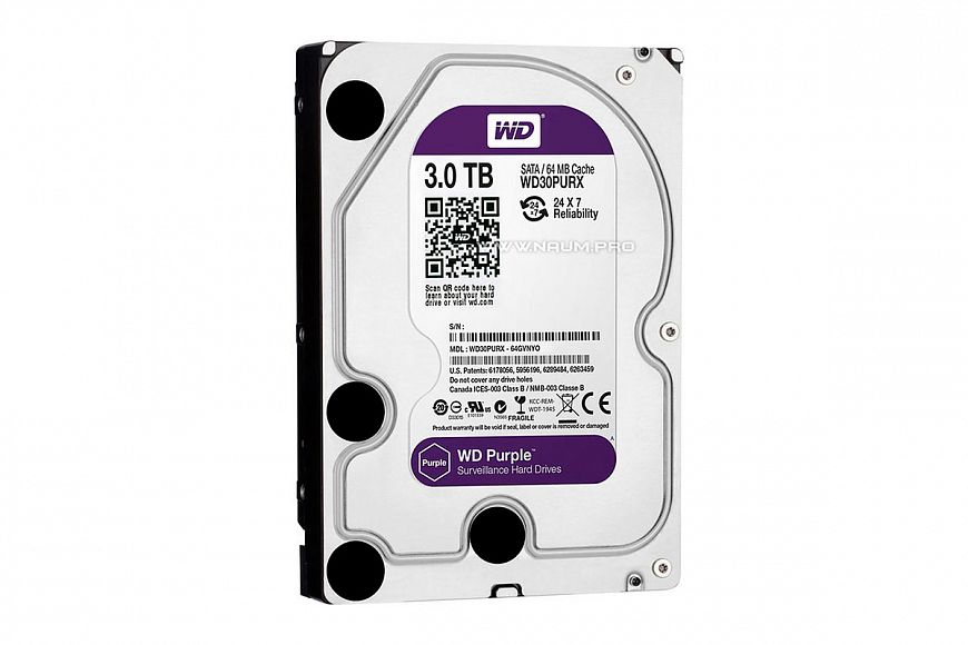 HDD-диск – 3 Тб Western Digital Purple WD30PURZ