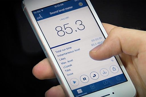 NIOSH Sound Level Meter – простое бесплатное приложение для измерения звукового давления