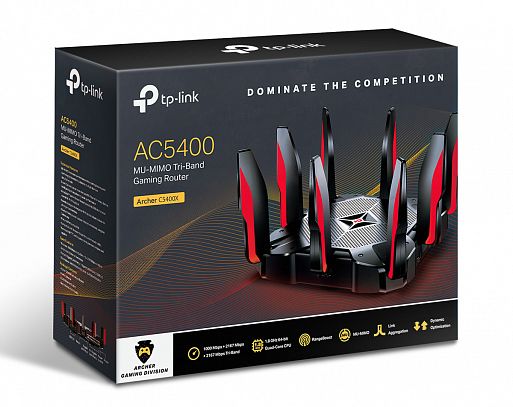Трехдиапазонный Wi-Fi роутер TP-Link Archer C5400X