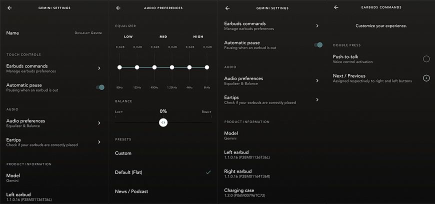 Внутриканальные TWS-наушники Devialet Gemini