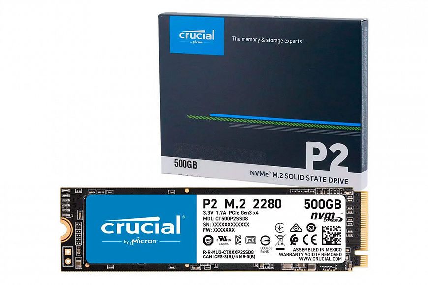 Накопитель SSD формата M.2 серии Crucial P2