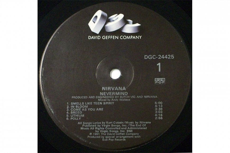 3. Nirvana – Nevermind, американский первый пресс