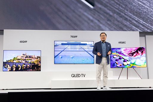 В Нью-Йорке презентовали новые телевизоры Samsung QLED