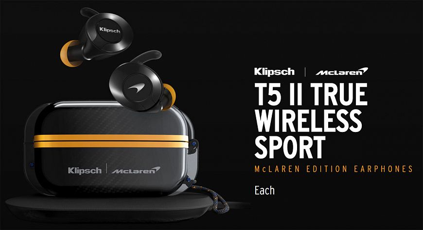 Беспроводные внутриканальные наушники Klipsch T5 II McLaren Edition