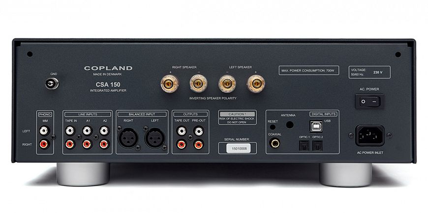 Copland CSA-150 — гибридный интегральный усилитель из Дании