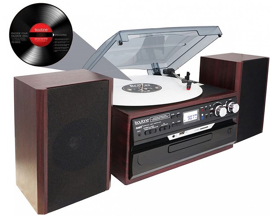 7 новых музыкальных центров, в которых есть проигрыватель винила