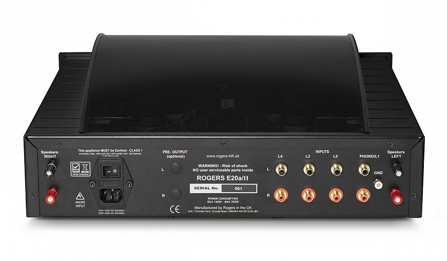 Интегральный ламповый усилитель Rogers E20a/ii