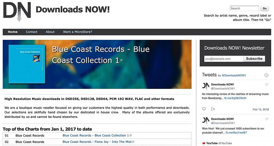 12. Blue Coast Music/Downloads NOW!