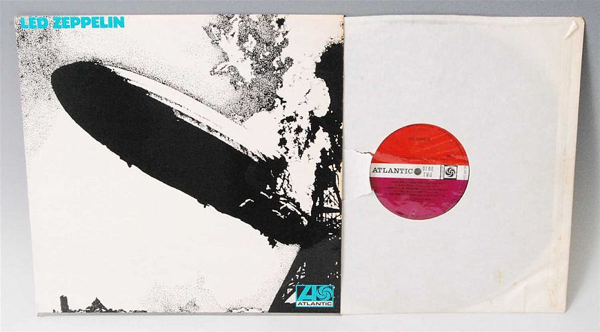 4. Led Zeppelin - Led Zeppelin, английский первый пресс с бирюзовой надписью