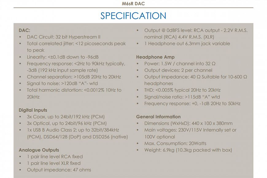 Обновленный ЦАП Musical Fidelity M6sR получил европейскую прописку