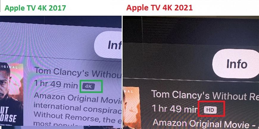 Новая приставка Apple TV 4K не всегда корректно воспроизводит видео 4K