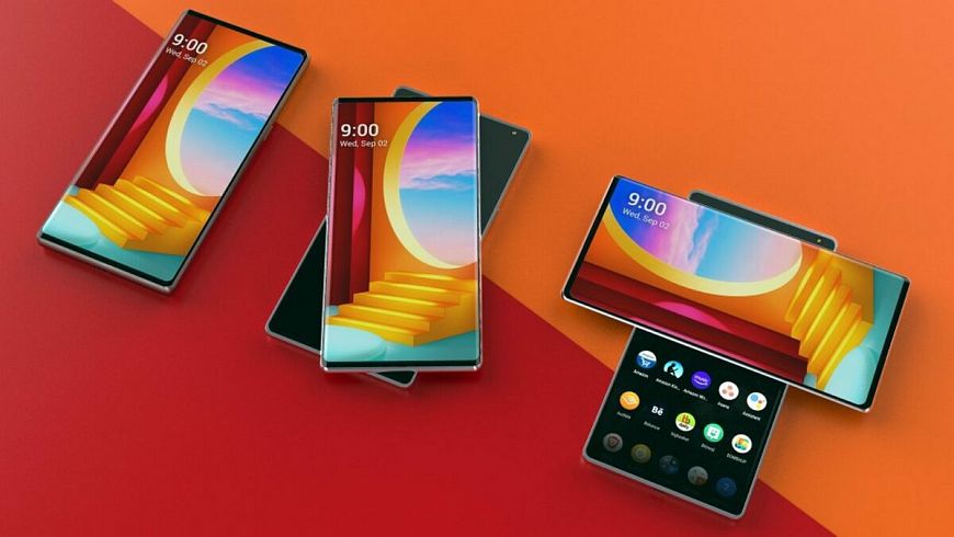 Поворотный смартфон LG WING с двойным дисплеем