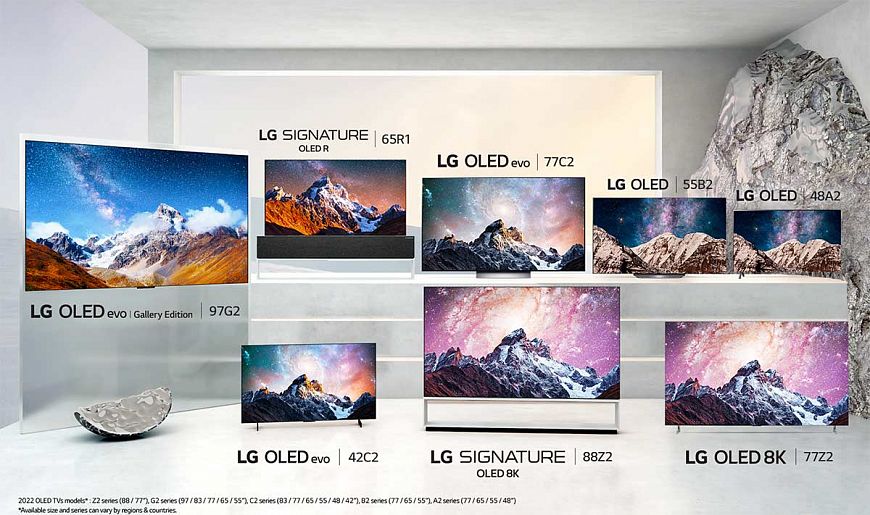 Телевизоры LG OLED 2022 года