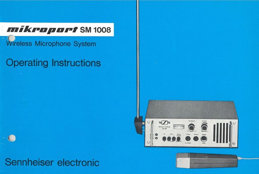 Sennheiser Mikroport – у истоков беспроводного звука