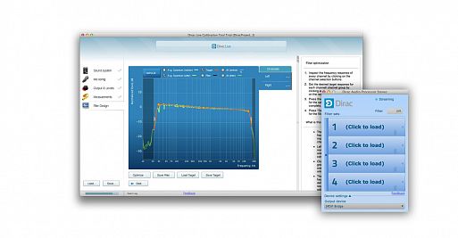 7. Проверяем и настраиваем все с ПО Dirac Live