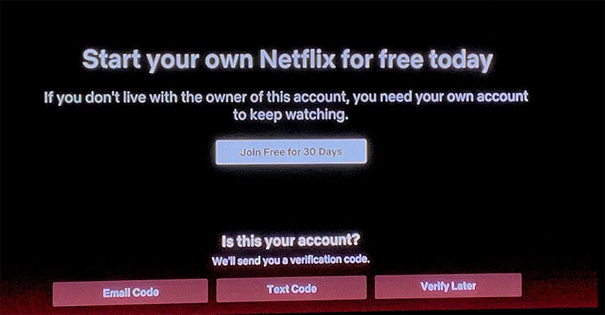 Стриминговый сервис Netflix начал бороться с передачей пароля доступа к контенту друзьям и знакомым.