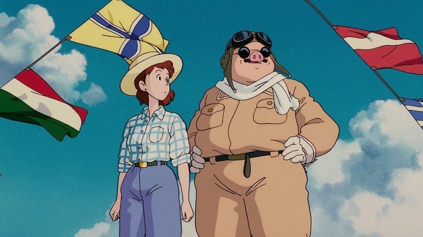 10. Порко Россо / Kurenai no Buta (1992)